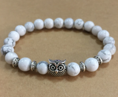 Natural Stone Animal Head Bracelet