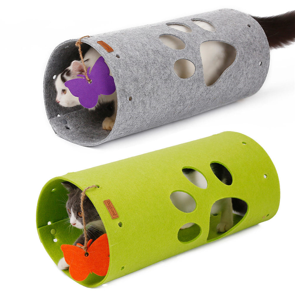Build-Your-Own Felt Cat Tunnel