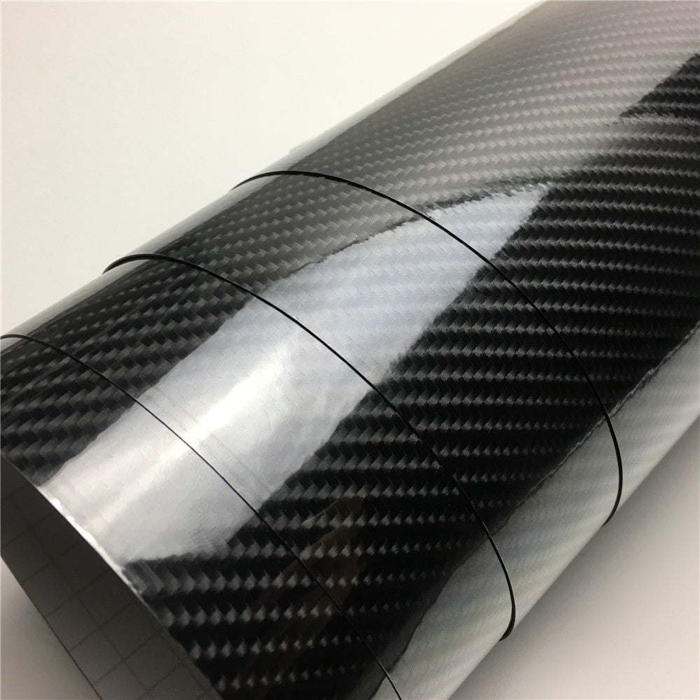 Glossy 3D Carbon Fiber Vinyl Wrap
