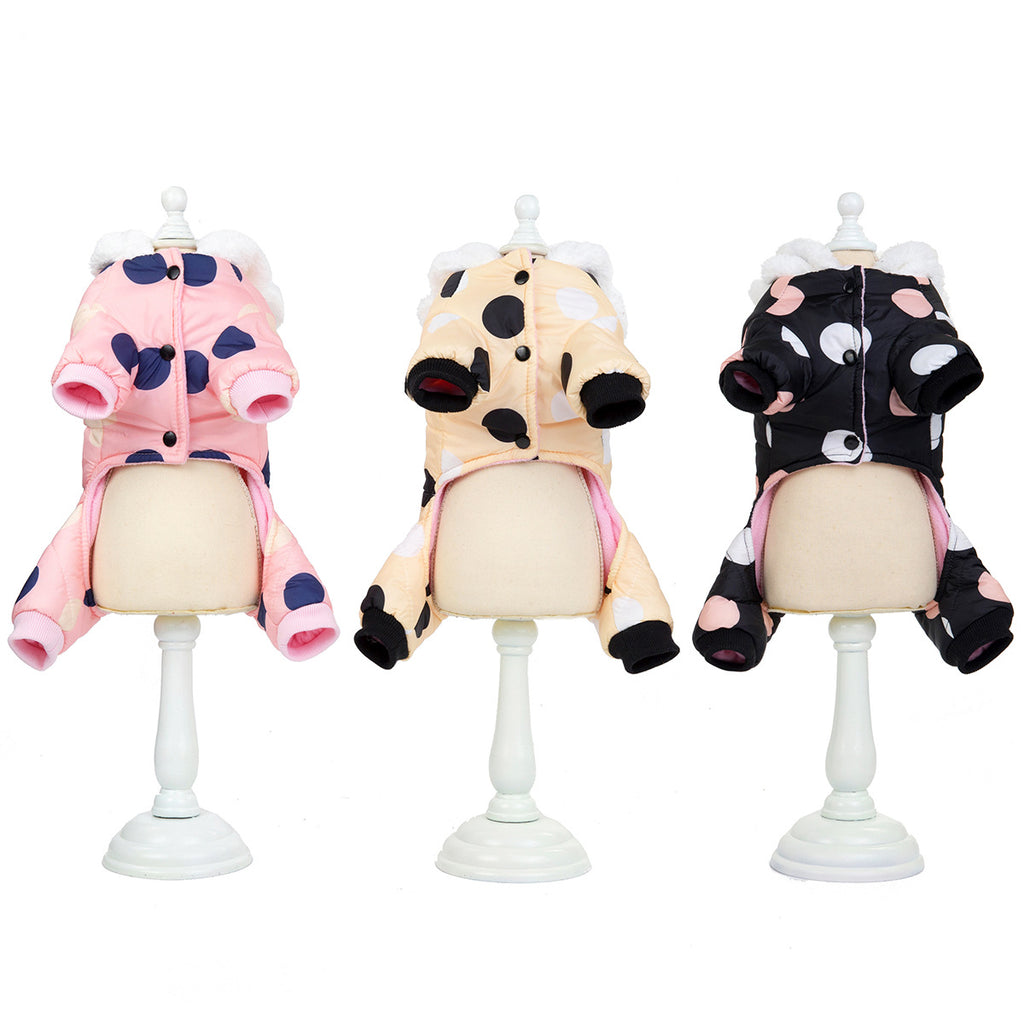 Polka Dot Four-Leg Dog Coat