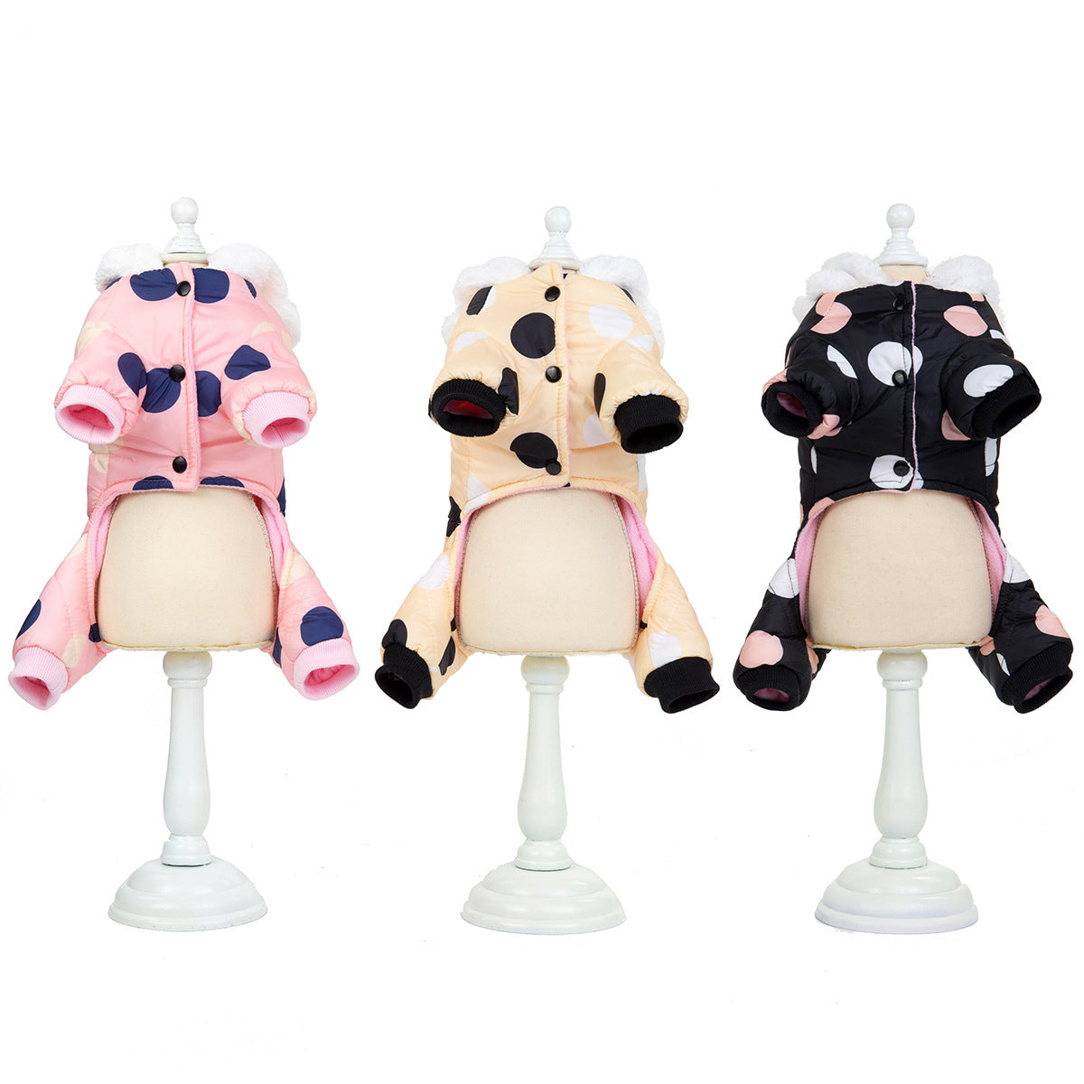 Polka Dot Four-Leg Dog Coat