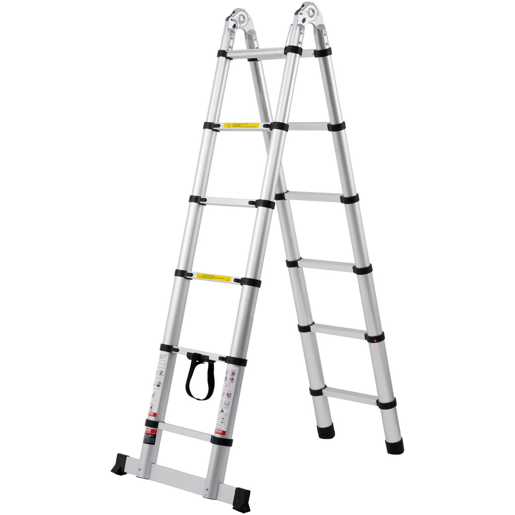 12.5 ft Telescoping A-Frame Ladder