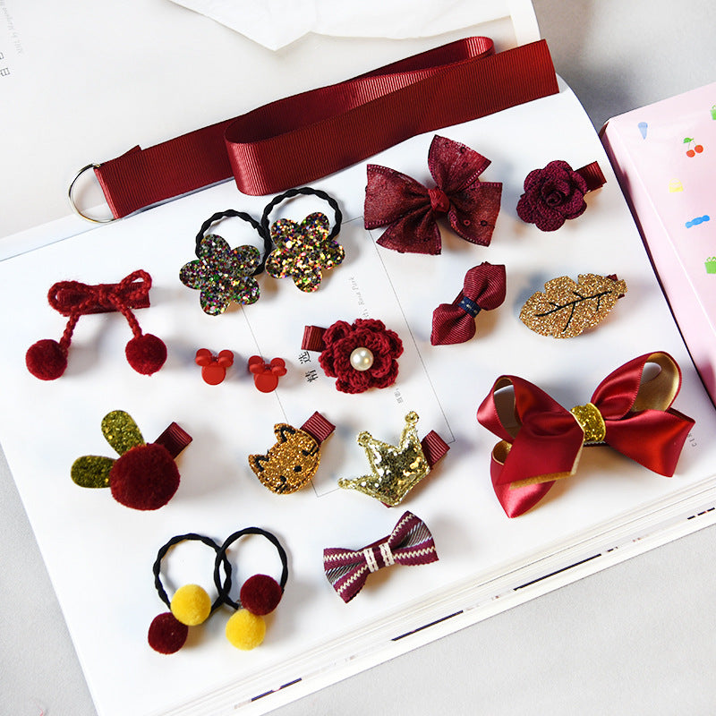 Girls' Hair Accessories Set (18 Pieces)