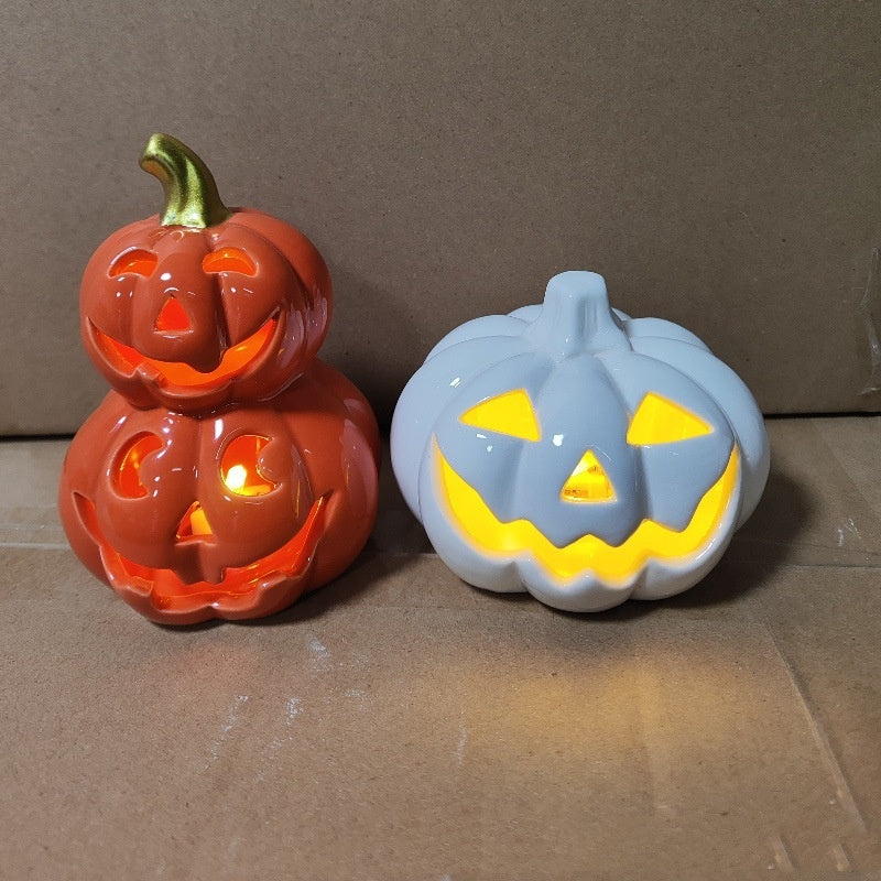 Ceramic Halloween Lantern