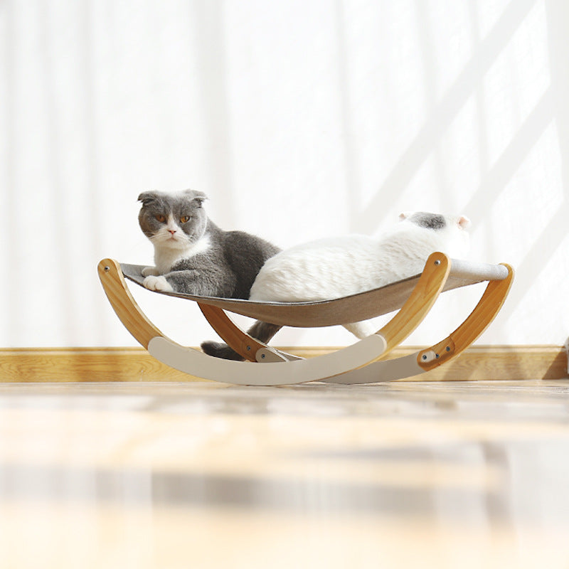 Raised Wooden Cat Bed