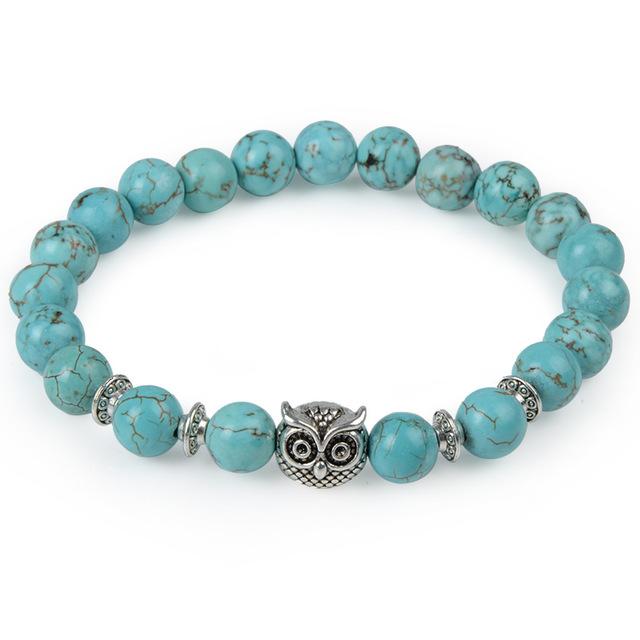Natural Stone Animal Head Bracelet