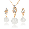Pearl Stud Necklace & Earring Set