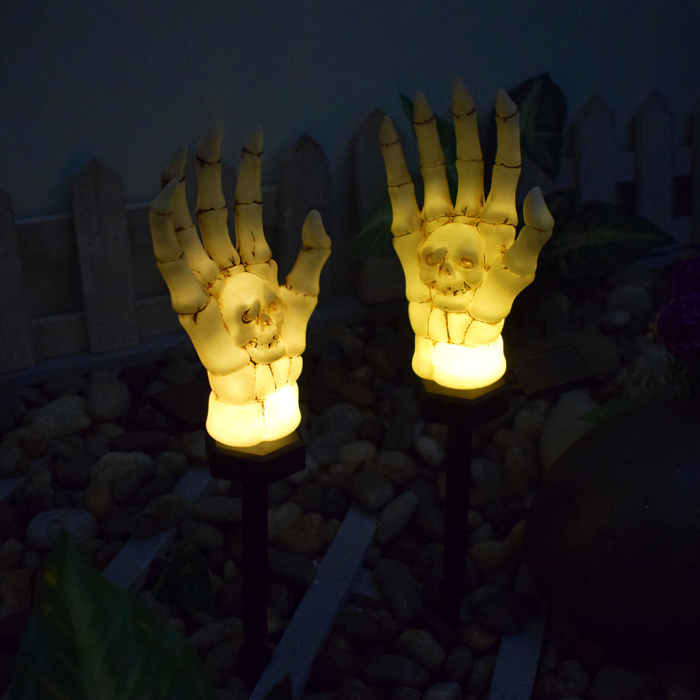 Solar Skeleton Hand Garden Light