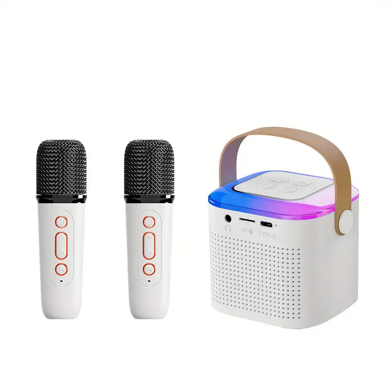 Karaoke Bluetooth Speaker with 2 Wireless Mics