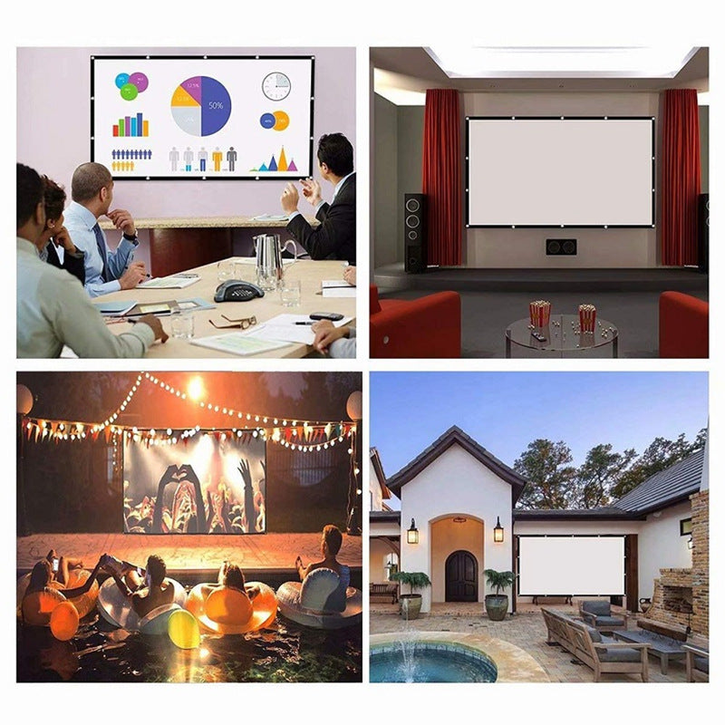 Foldable Projector Screen (100–150 in)