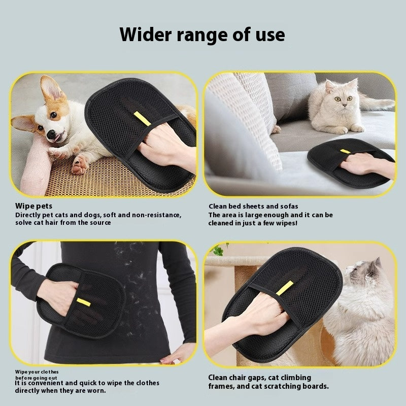 Pet Hair Remover Grooming Gloves