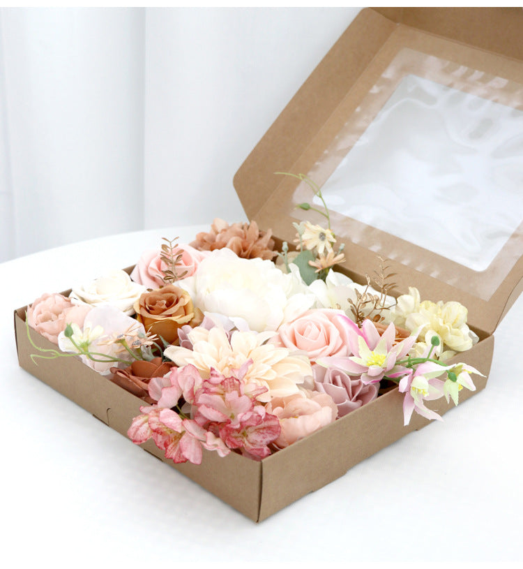 Boxed Silk Flower Bouquet