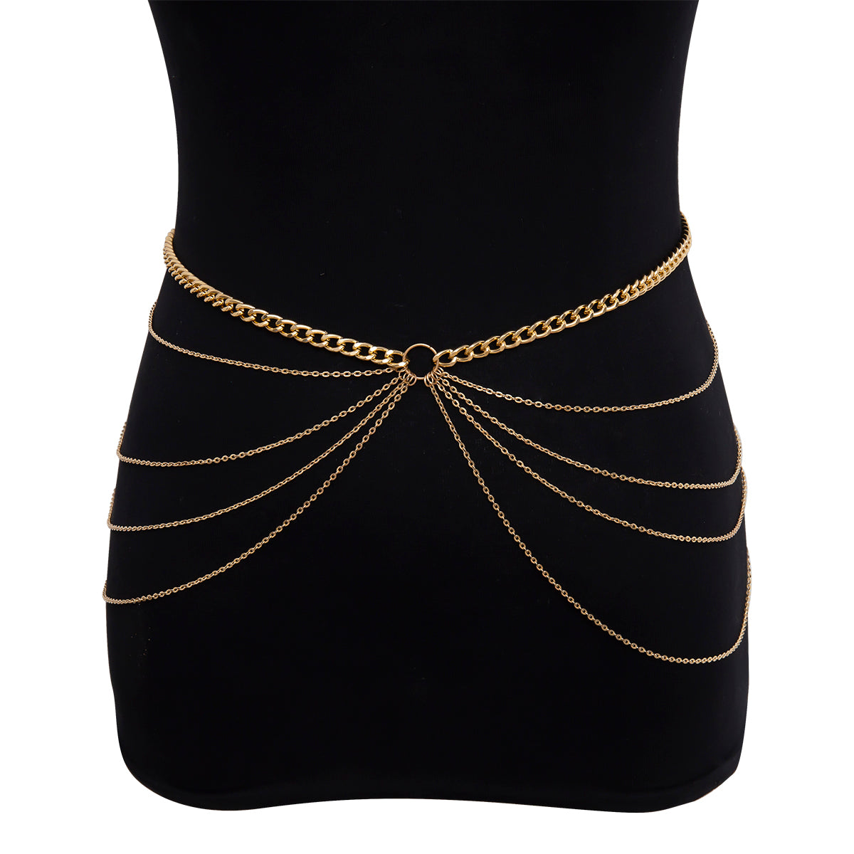 Geometric Metal Waist Chain