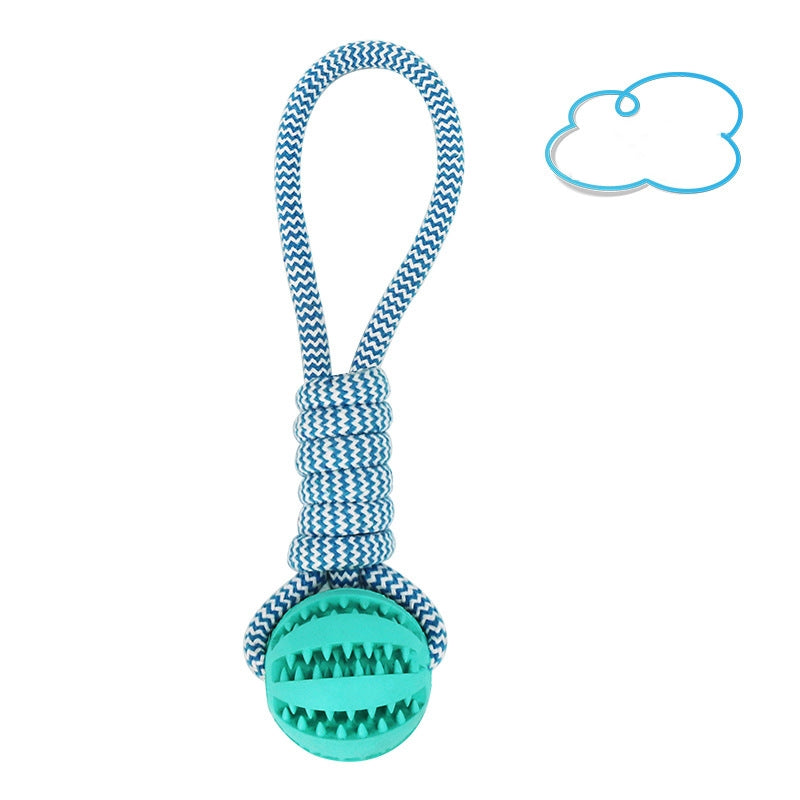 Rope & Rubber Treat Ball