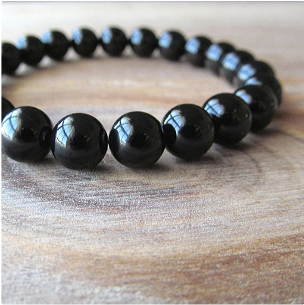 Black Onyx Bead Bracelet