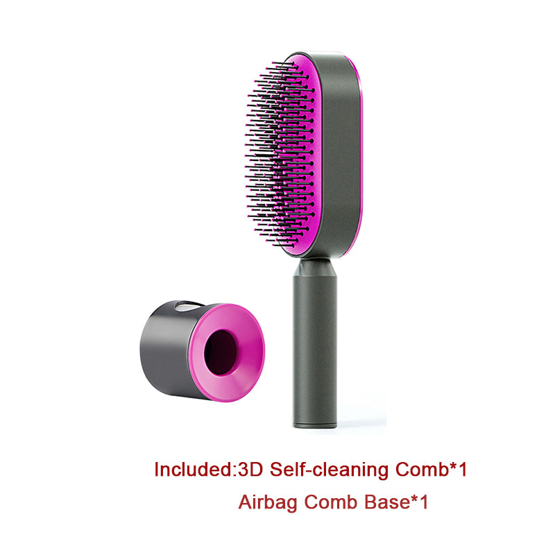 Self-Cleaning Cushion Hair Brush