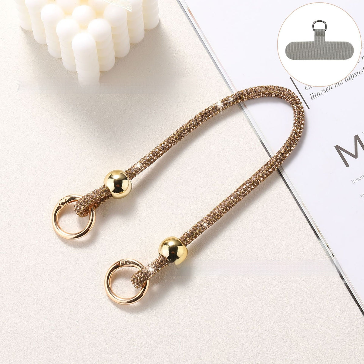 Rhinestone Phone Lanyard