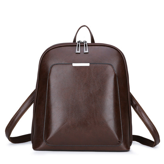 Vintage Faux Leather Backpack