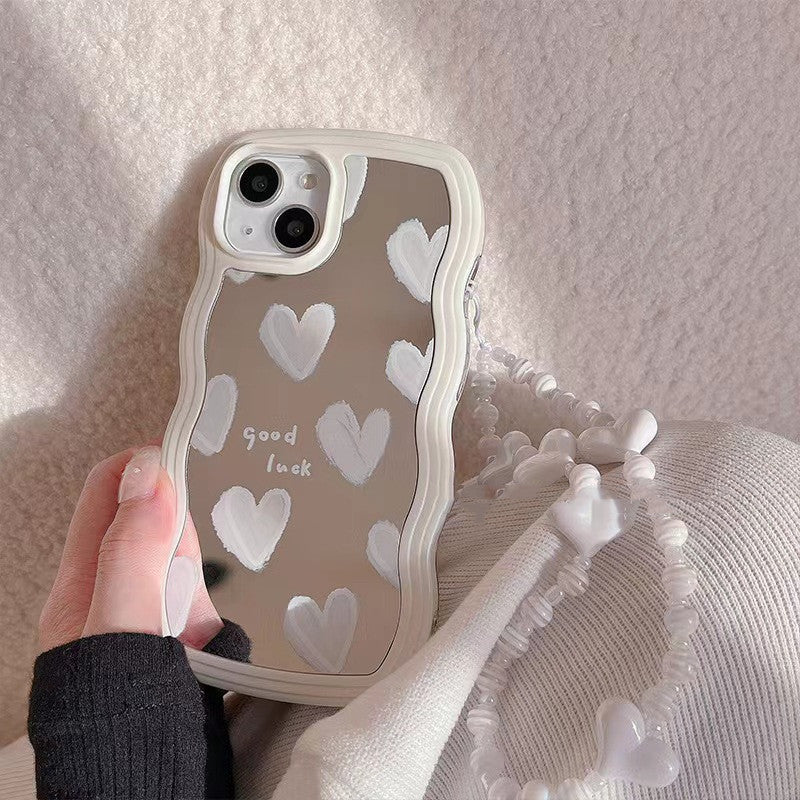 Wavy Mirror Heart iPhone Case