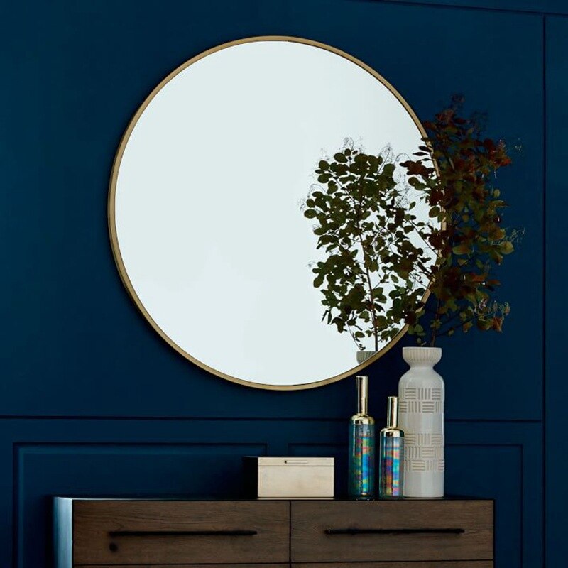 Round Metal Wall Mirror