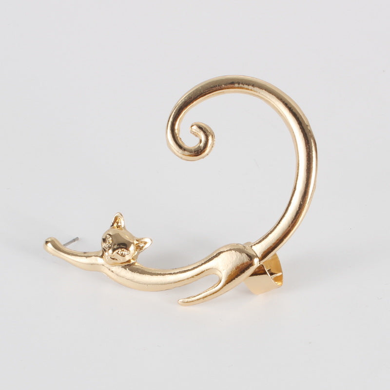 Punk Cat Ear Cuff Earring