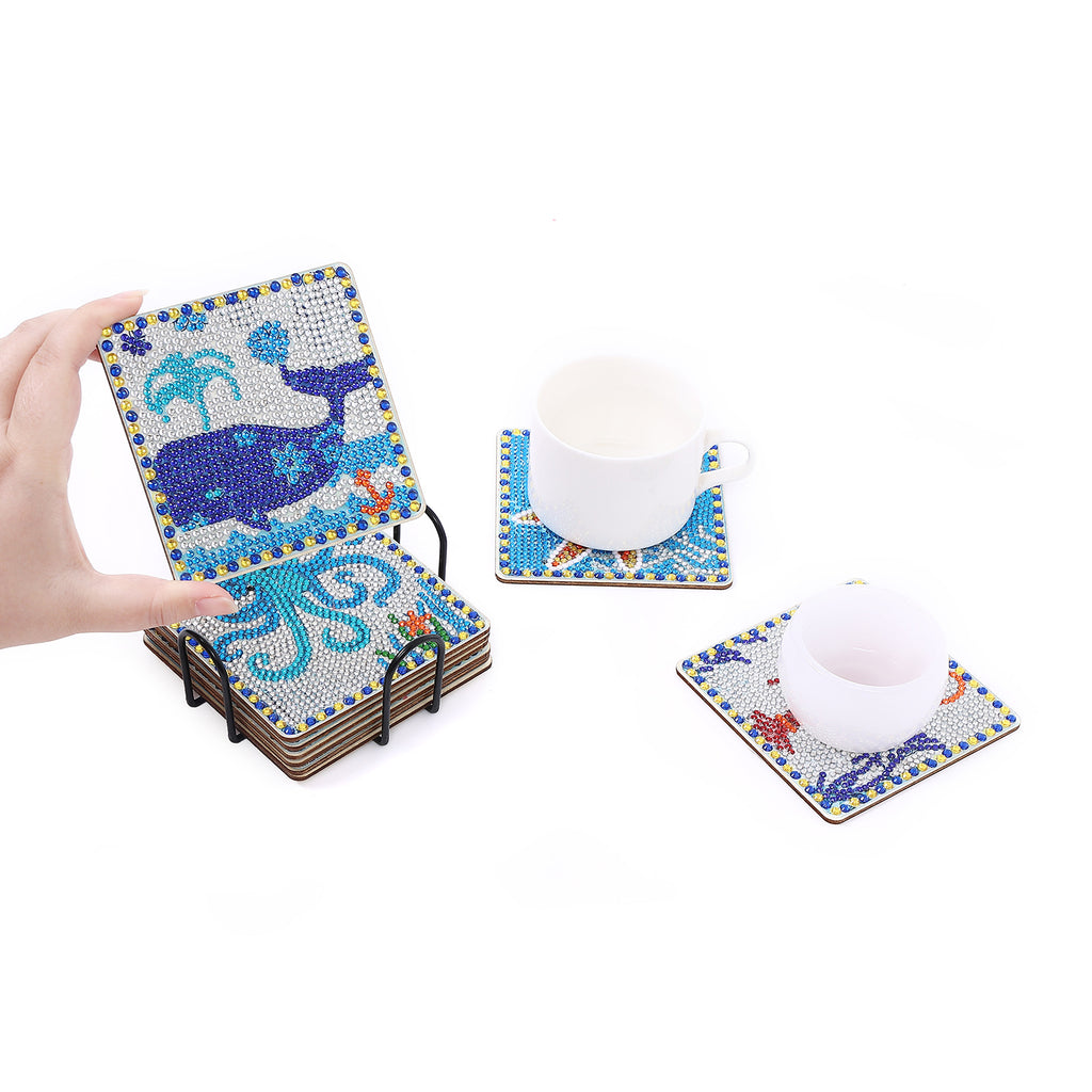 Diamond Painting Coaster Set (9 pcs)