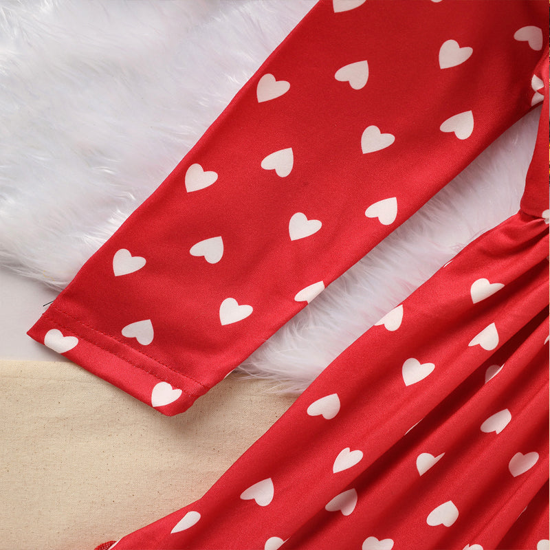 Toddler "LOVE" Embroidered Heart Dress