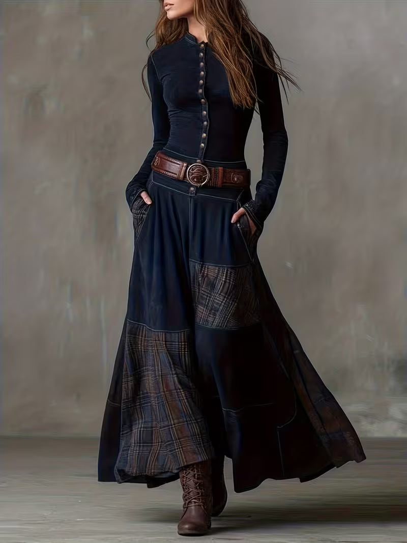 Women's Plaid Shirt Dress