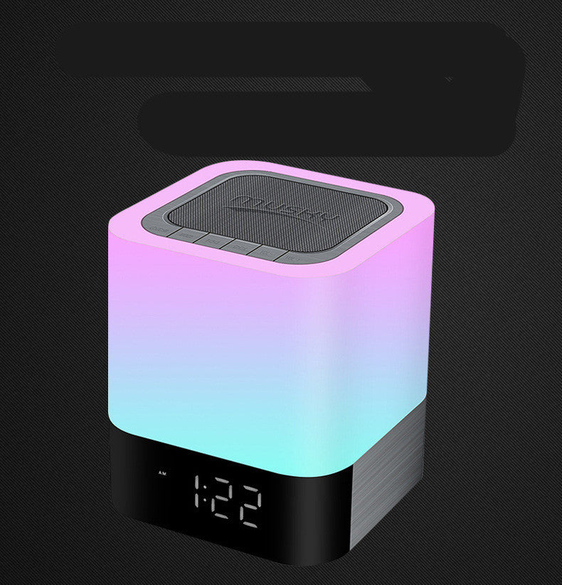 Bluetooth Speaker with Night Light & Clock