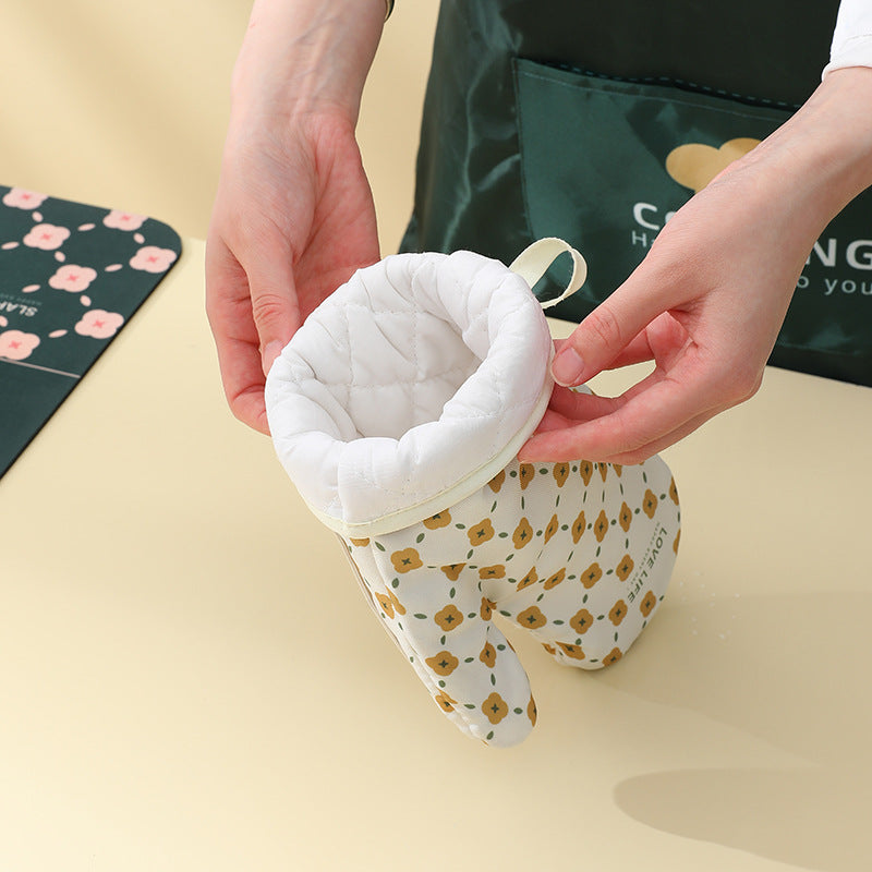 Silicone-Lined Oven Mitts
