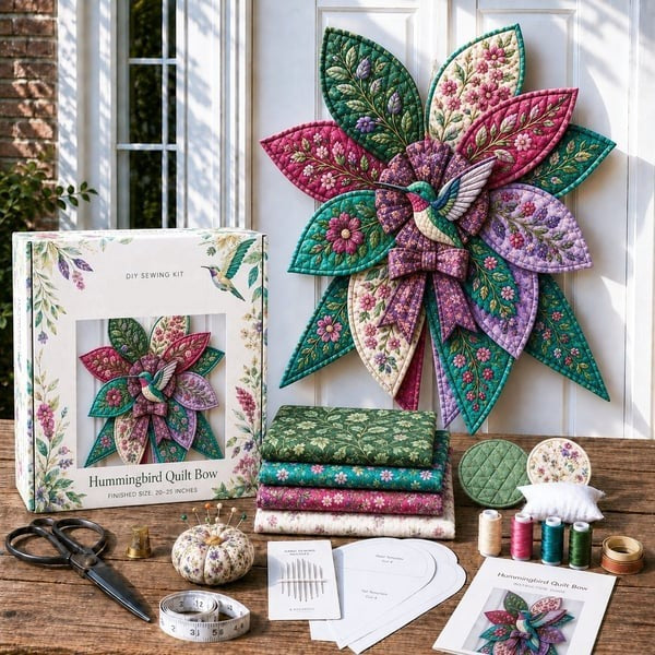 DIY Oversized Quilted Bow Sewing Kit
