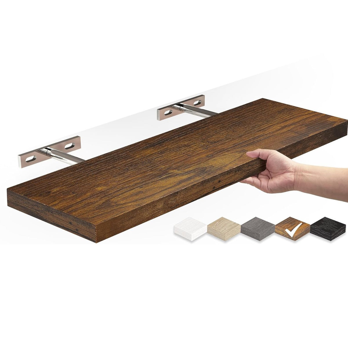 Solid Wood Floating Shelf