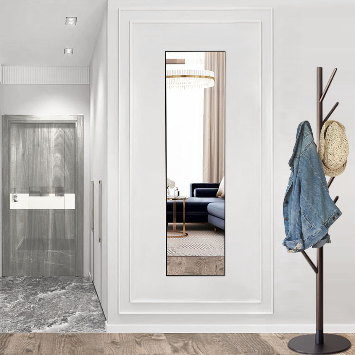 Arched Floor Standing Mirror