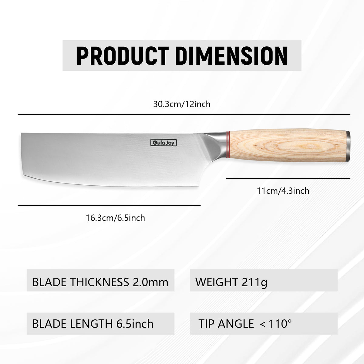6.5-Inch Japanese Vegetable Cleaver