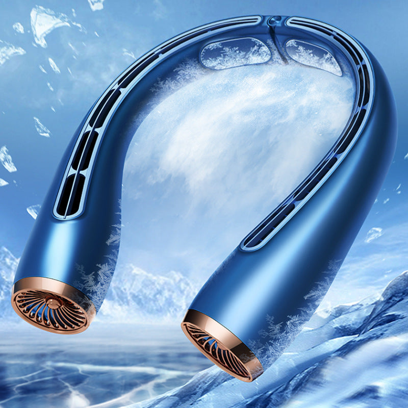 Bladeless Neck Fan with Cooling Plates