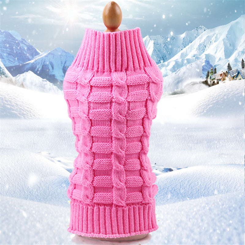 Cable Knit Pet Sweater