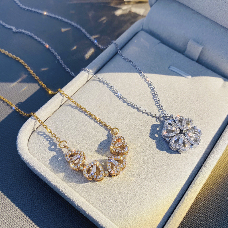 4-in-1 Heart Clover Necklace