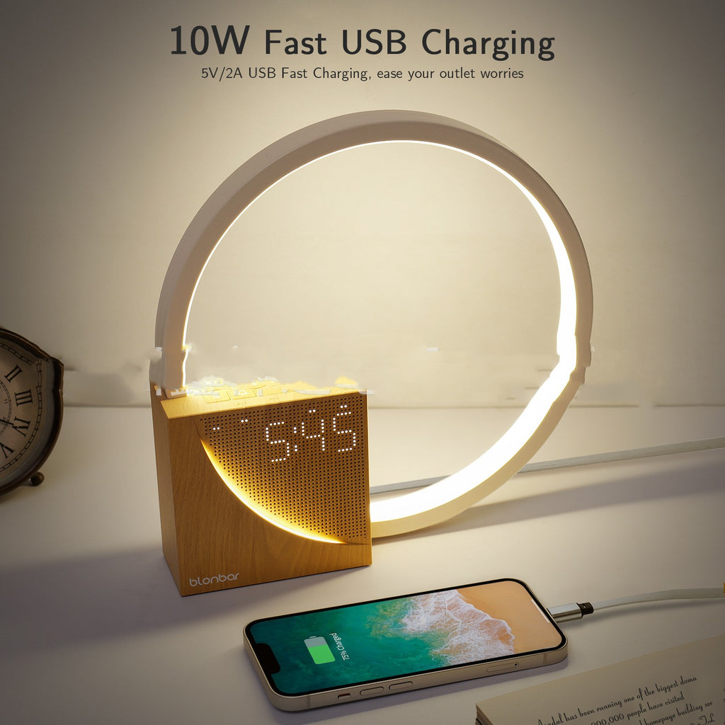 Wood Touch Lamp with Nature Sounds