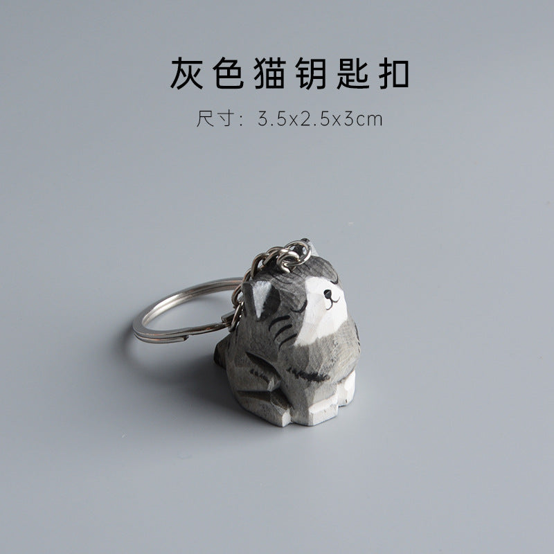 Hand-Carved Wooden Animal Figurine