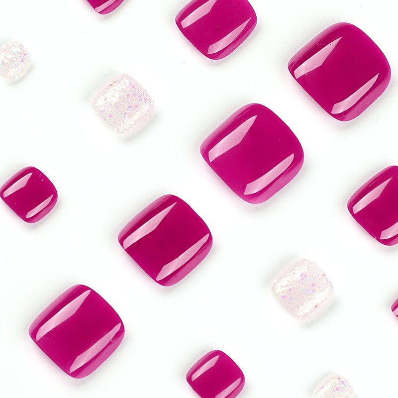 Glitter Press-On Toenails