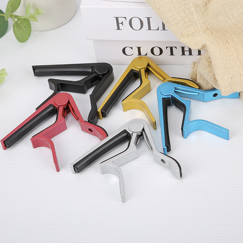 Wooden Guitar Capo with Picks