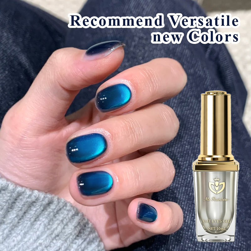 Magnetic Cat-Eye Gel Polish – Ocean Blue (10 ml)