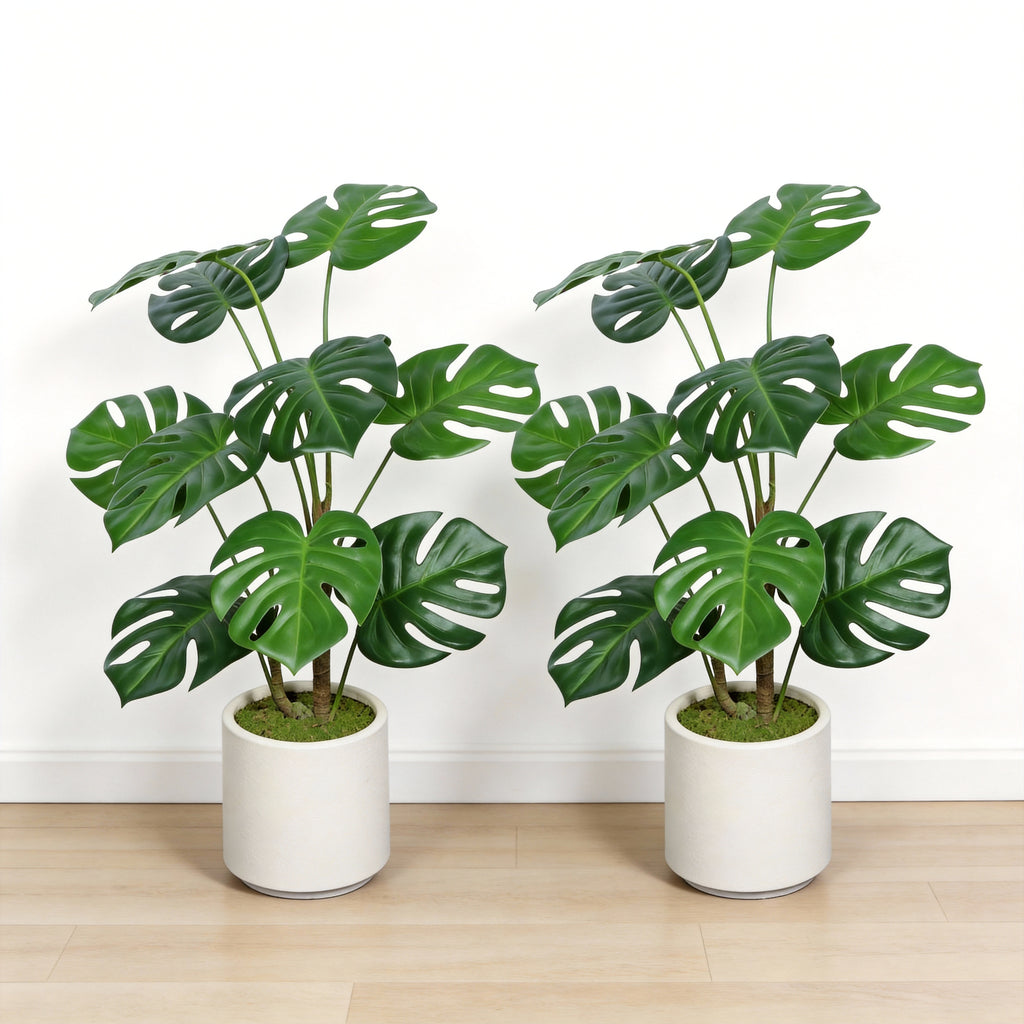 Artificial Monstera Plants (2 pcs)