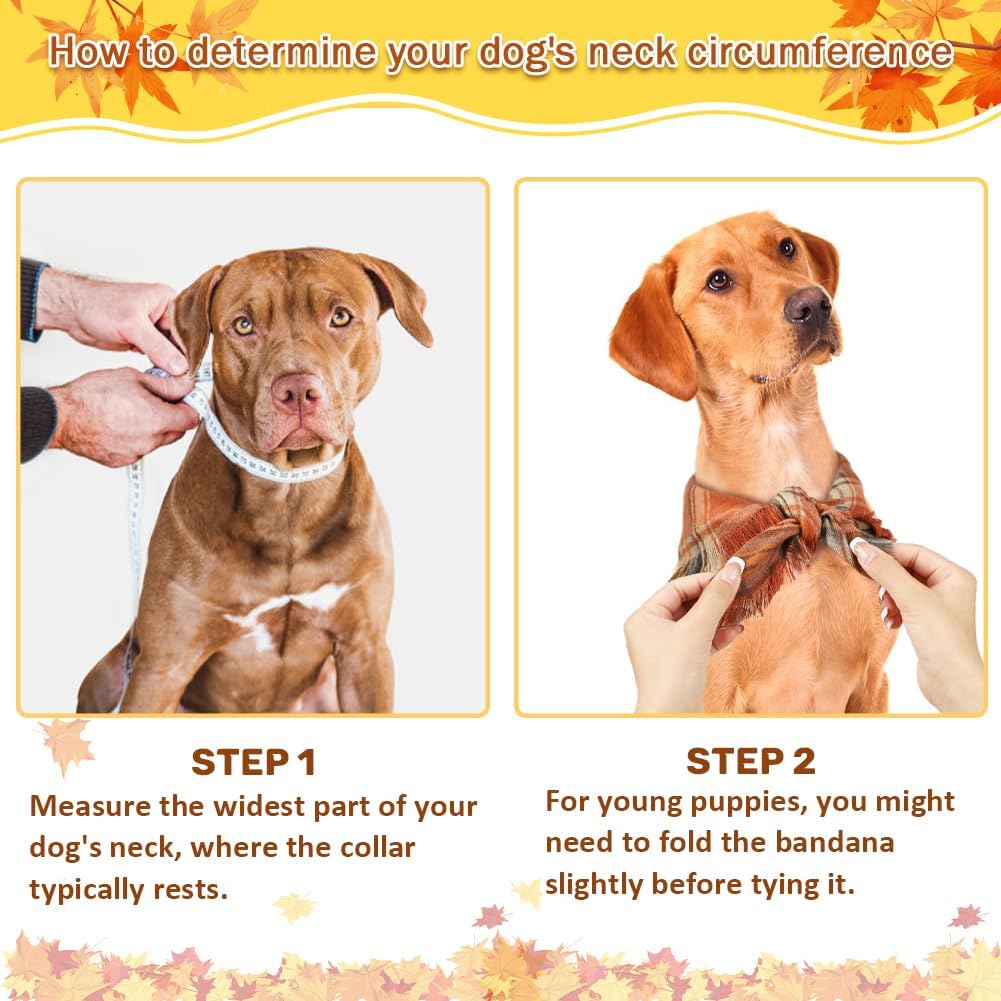 Fall Plaid Dog Bandana