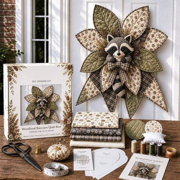 DIY Oversized Quilted Bow Sewing Kit