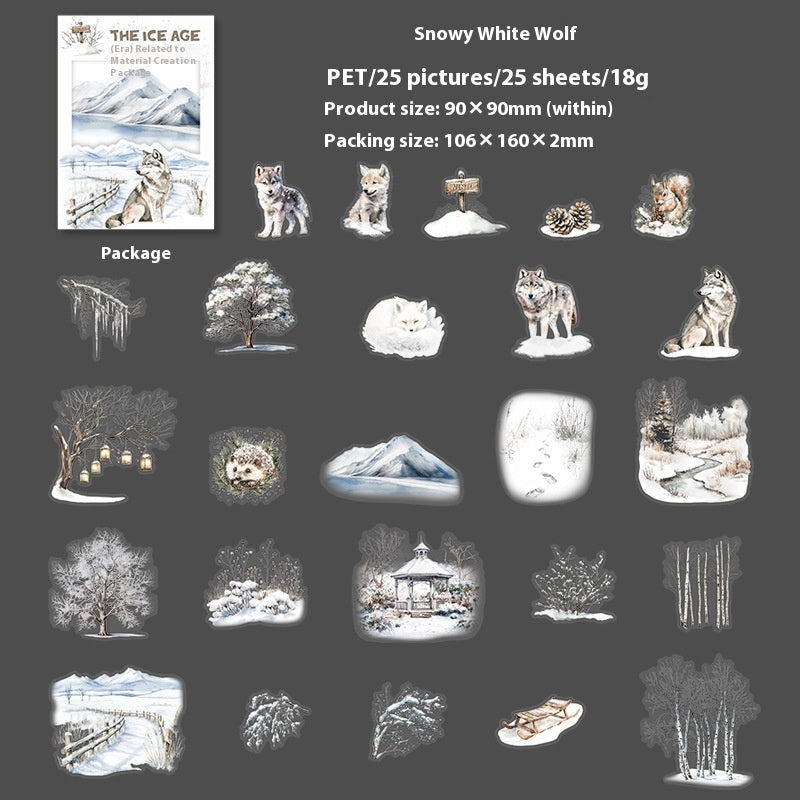 Winter Animal Journal Stickers