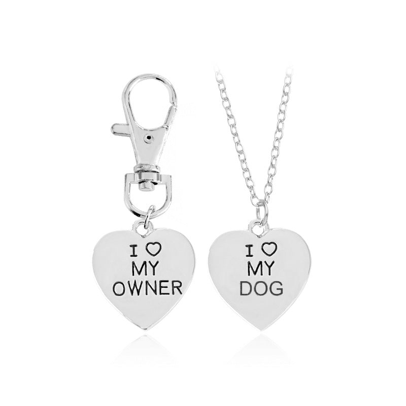 "I Love My Dog" Bone Necklace
