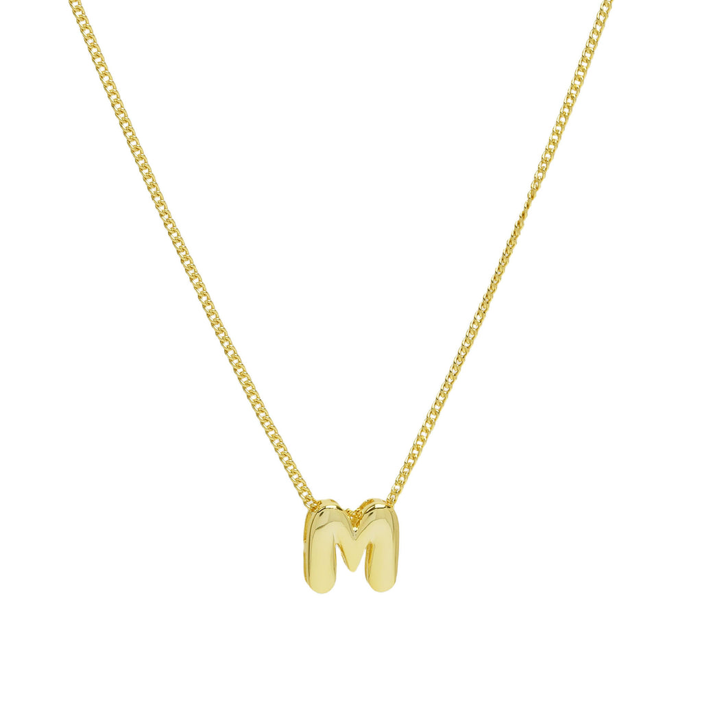 Initial Letter Pendant Necklace