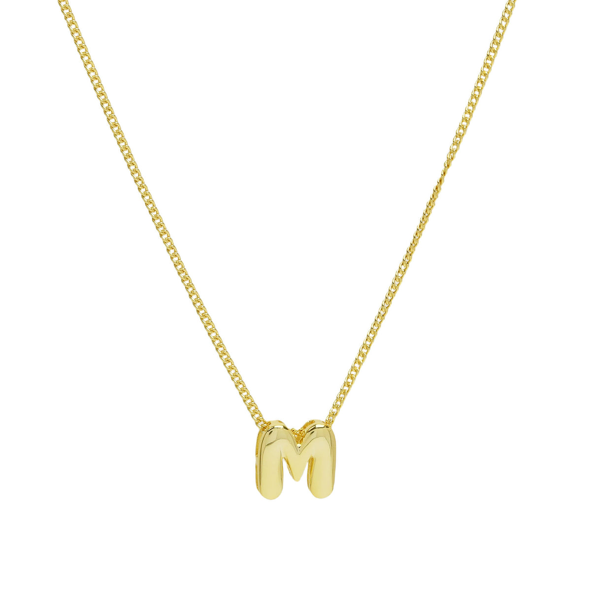 Initial Letter Pendant Necklace