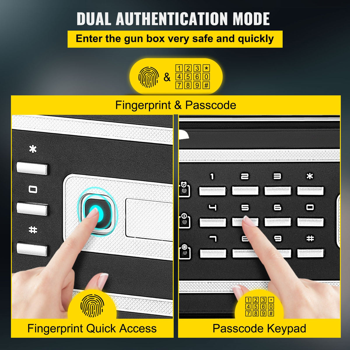 Fingerprint Safe with Keypad (2.1 cu ft)